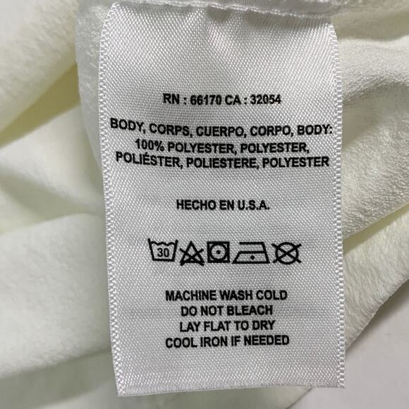 T.La S Womens White Classic Crew Neck Tee Short Sleeve Textured Collar - Picture 8 of 9